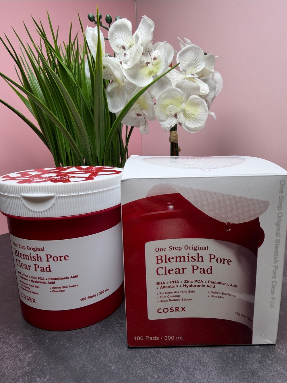 COS One Step Original Blemish Pore Clear Pad - red and white